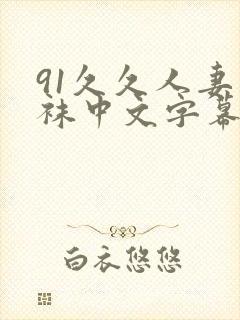 91久久人妻丝袜中文字幕