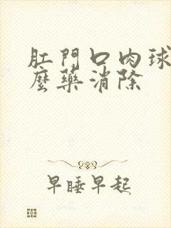 肛门口肉球用什么药消除