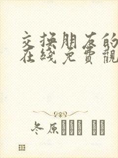 交换朋友的妻子在线免费观看封面