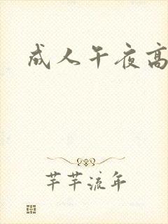成人午夜高清
