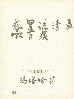 感冒流清鼻涕咳嗽有痰