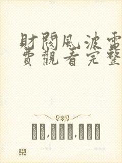 财阀风波电影免费观看完整版