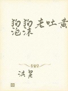 狗狗老吐黄水带泡沫
