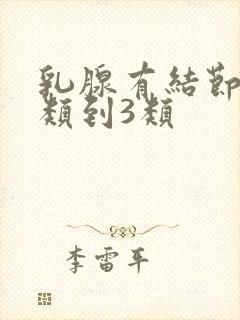 乳腺有结节从2类到3类封面