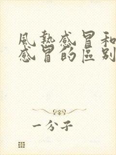 风热感冒和风寒感冒的区别感冒症状封面