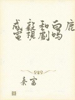 成毅和白鹿演过电视剧吗