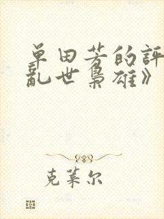 单田芳的评书《乱世枭雄》