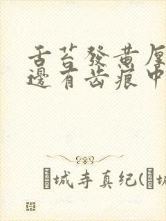 舌苔发黄厚腻两边有齿痕中间裂纹封面