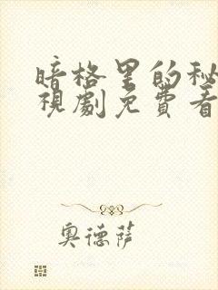 暗格里的秘密电视剧免费看全集