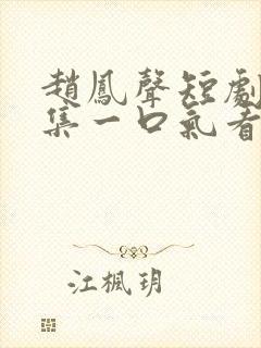 赵凤声短剧70集一口气看完