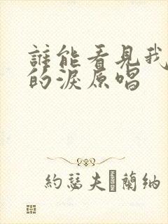 谁能看见我心里的泪原唱