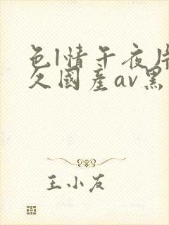 色l情午夜片久久国产av黑人