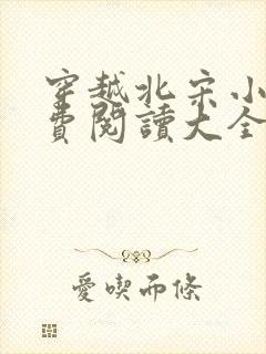 穿越北宋小说免费阅读大全