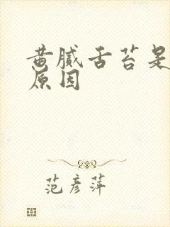 黄腻舌苔是什么原因