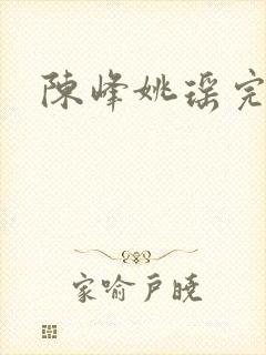 陈峰姚瑶完结版封面