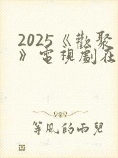 2025《欢聚》电视剧在线观看免费高清封面