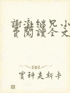 谢澈继兄小说免费阅读全文无弹窗