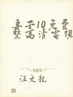 妻子10免费完整高清电视剧