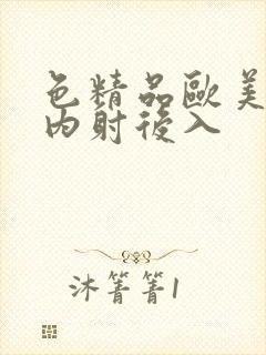 色精品欧美人妻内射后入