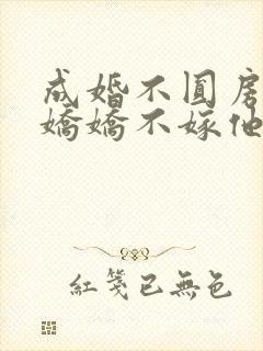 成婚不圆房重生娇娇不嫁他