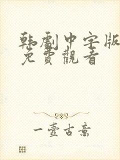 韩剧中字版全集免费观看