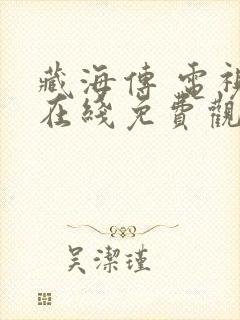 藏海传 电视剧在线免费观看