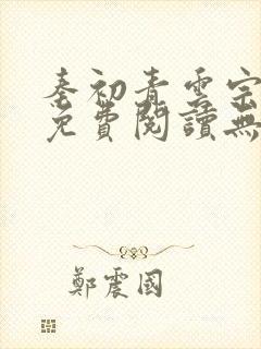 秦初青云宗小说免费阅读无弹窗武道凌天