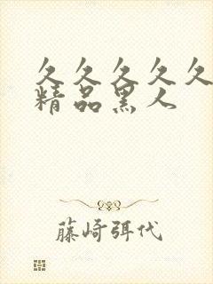 久久久久久国产精品黑人