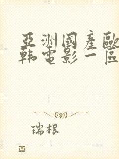 亚洲国产欧美日韩电影一区