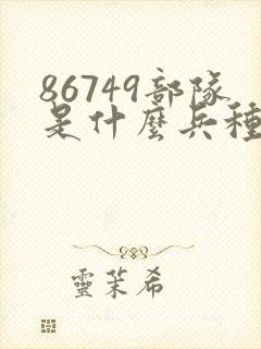 86749部队是什么兵种