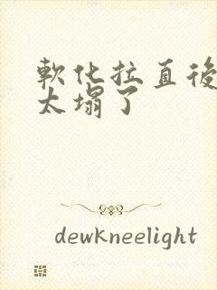 软化拉直后头发太塌了