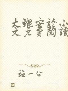 大鲲安于小说全文免费阅读