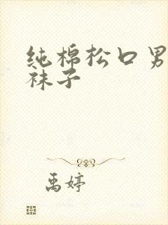 纯棉松口男士薄袜子