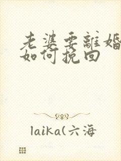 老婆要离婚老公如何挽回