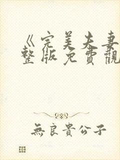 《完美夫妻》完整版免费观看