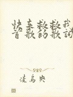 快来救救我是哪首歌的歌词封面