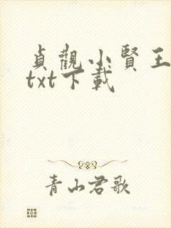 贞观小贤王全文txt下载
