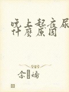 晚上起夜尿多,什么原因