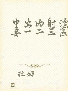 中出内射漂亮人妻一二三区