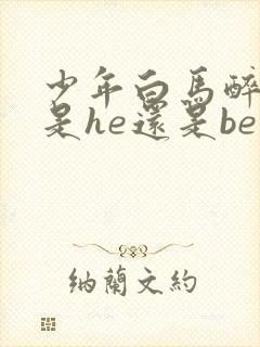 少年白马醉春风是he还是be