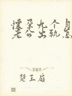 怀孕九个月发现老公出轨怎么办封面