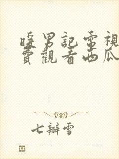 暖男记电视剧免费观看西瓜