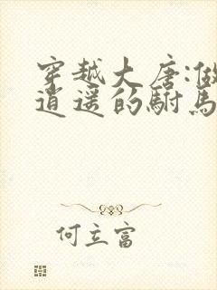 穿越大唐:做最逍遥的驸马爷全本下载txt