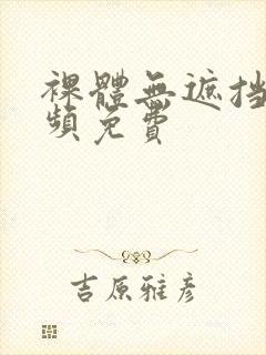 裸体无遮挡,视频免费