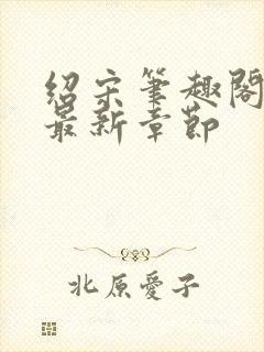 绍宋笔趣阁小说最新章节