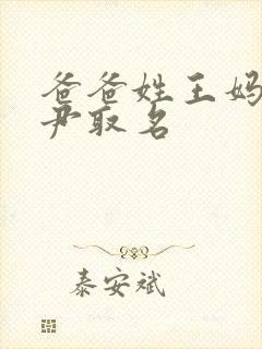 爸爸姓王妈妈姓尹取名