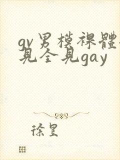gv男模裸体全见全见gay