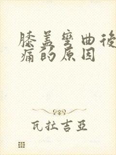 膝盖弯曲后侧疼痛的原因