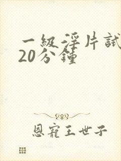 一级淫片试看120分钟