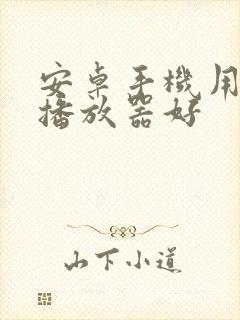 安卓手机用什么播放器好